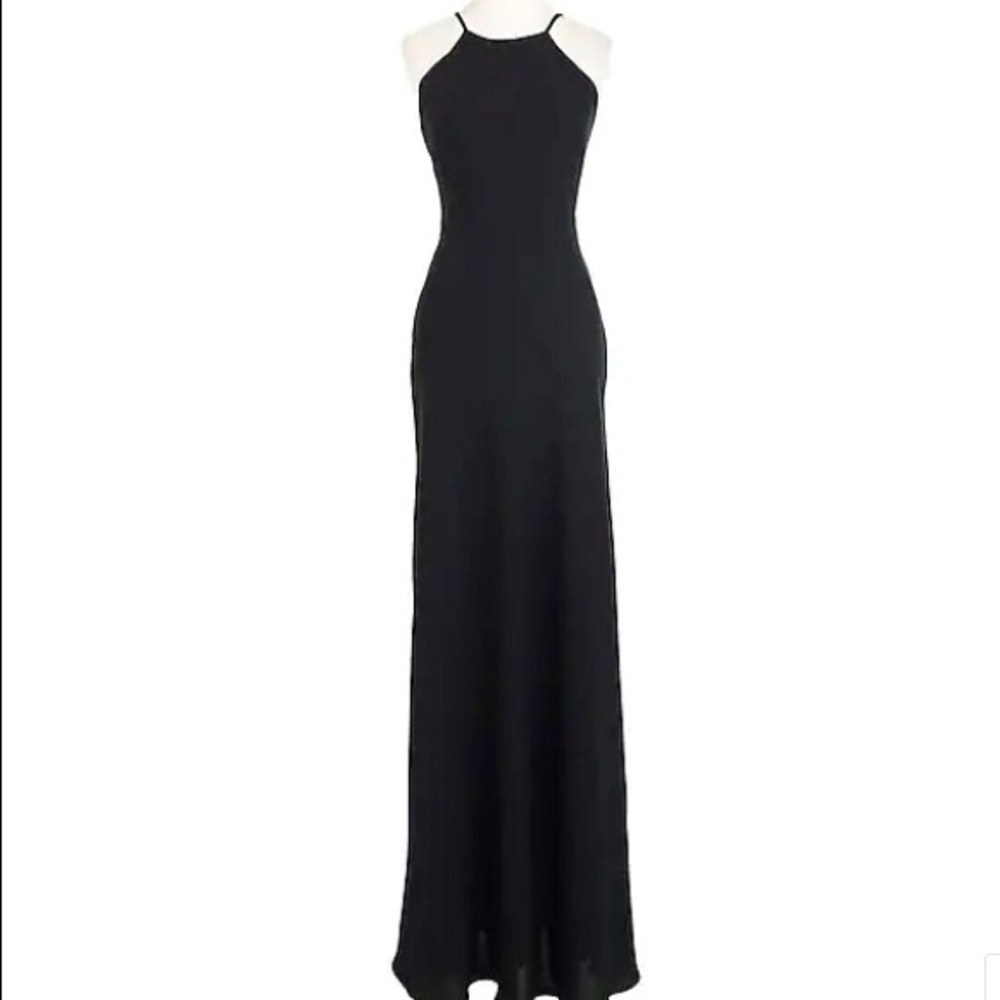 J. Crew - Carly Long Dress in Drapey Matte Crepe